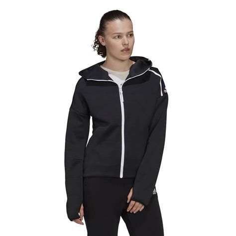 adidas kapuzenjacke z.n.e. hoody fast release zipper olivegrün/schwarz|adidas Z.N.E. Full.